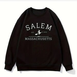 SHEIN Salem Massachusetts Black Sweater